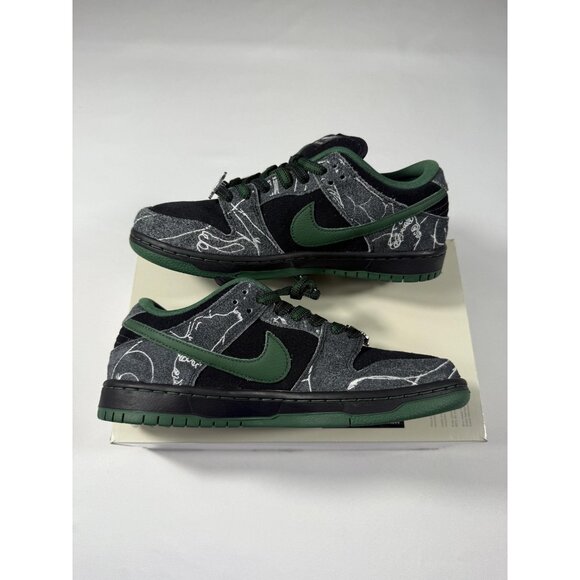 New Nike SB Dunk Low QS There Skateboards Shoes Mens Size 7.5 Black HF7743-001 - Picture 7 of 13